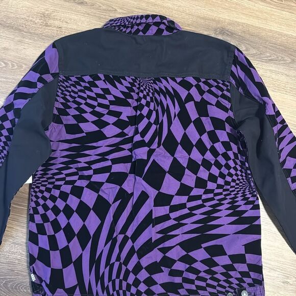 Vans Vault x PAM Spiral Checker Chore Jacket Mens Size large coat unisex NWOT - Picture 11 of 13